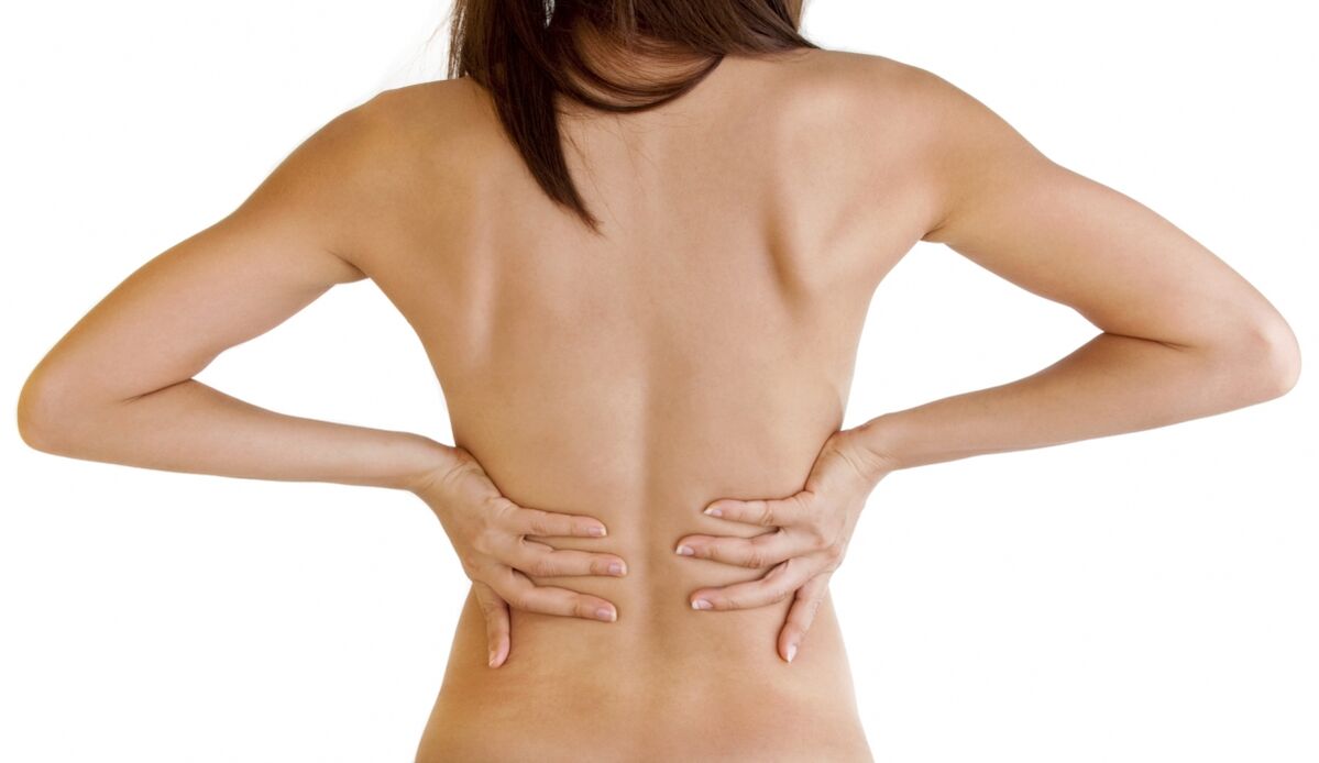 In the second stage of thoracic osteochondrosis, back pain occurs