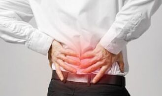 Osteochondrosis of the spine in a man