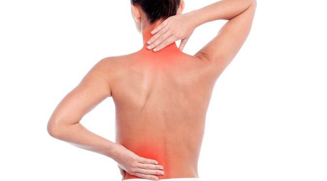 Spine in osteochondrosis